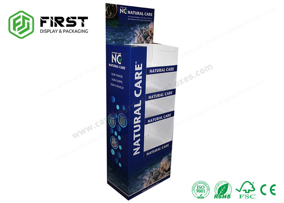 Foldable POP Carton Stand Custom Retail Portable Cardboard Floor Display