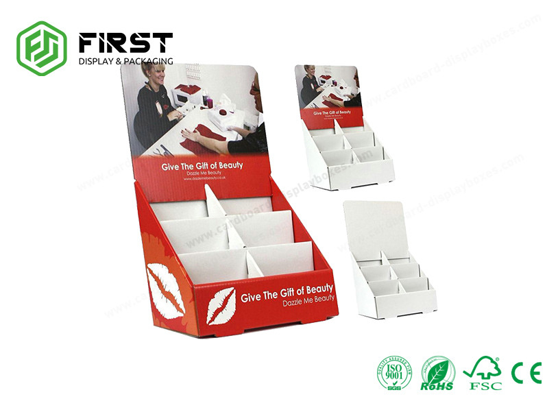 Customized Cardboard Counter Display Boxes Printing Corrugated Counter Top Display