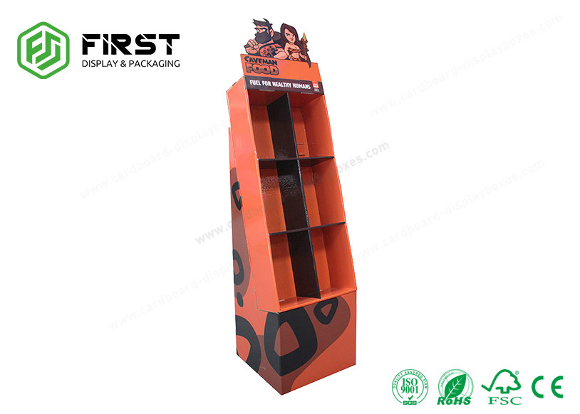 OEM Customized Foldable Cardboard POP Displays Cardboard Floor Display Stand