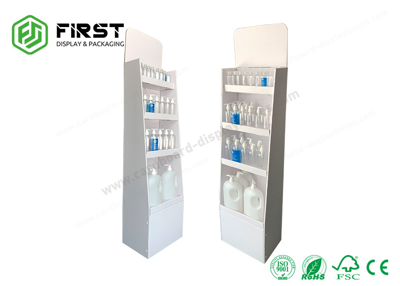 Customized POP Cardboard Floor Standing Display Units Foldable Cardboard Floor Display