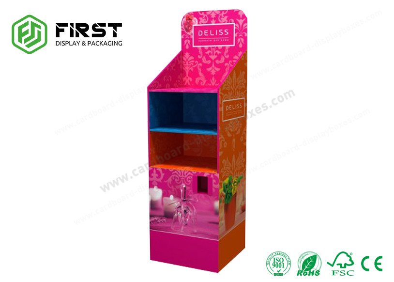 Recyclable POP Carton Paper Promotion Snacks Cardboard Floor Display Stand