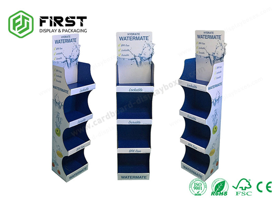 OEM ODM Cardboard Floor Displays Customized Retail Carton Paper Floor Stand